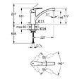 GROHE - Eurosmart Mitigeur Monocommande Evier, SuperSteel (33281DC3) - vignette