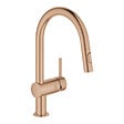 GROHE - Minta mitigeur monocommande évier avec douchette 2 jets, cuivre brossé (G32321DL2) - vignette
