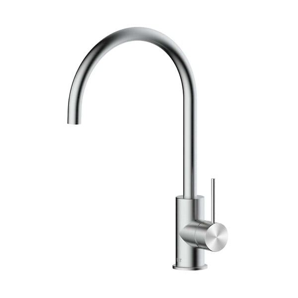 SWISS AQUA TECHNOLOGIES - Swiss Aqua Technologies Aurum mitigeur cuisine sur pied 36,3 cm avec bras pivotant, à levier, acier inoxydable (SATBAUR280NRZ) - large