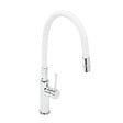 SWISS AQUA TECHNOLOGIES - Mitigeur pour évier de cuisine, bec flexible en silicone, aérateur Neoperl®, cartouche en céramique, blanc/chrome (SATBSD290B) - vignette