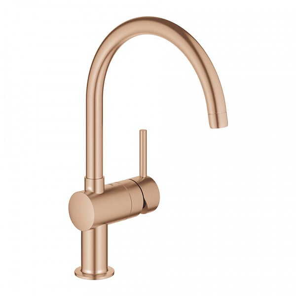 GROHE - Grohe Minta, mitigeur monocommande évier, Warm Sunset brossé (32917DL0) - large
