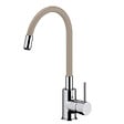 SIKO - Siko mitigeur cuisine à mémoire de forme, courbe en silicone beige (SIKOBSLPRO290BE) - vignette