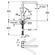 GROHE - Grohe Essence Mitigeur monocommande Evier Hard Graphite brossé (30269AL0) - vignette