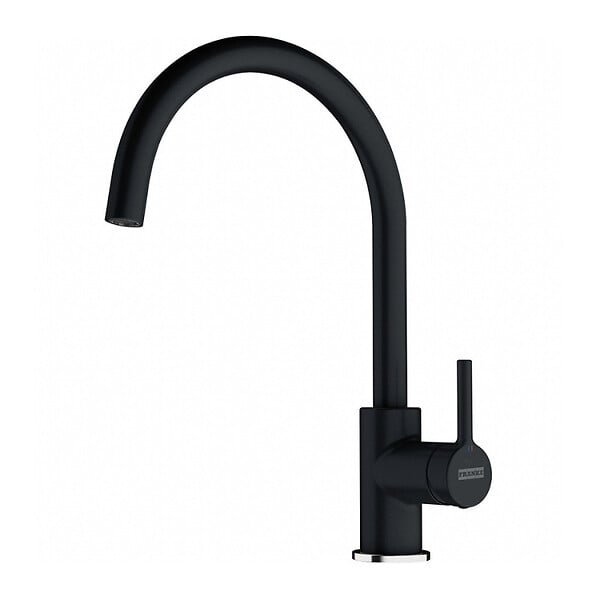 FRANKE - Franke Lina, Mitigeur d'évier Fragranit FC 6018.071, Noir Onyx - large