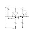 HANSGROHE - Focus M41 Mitigeur cuisine 280 noir mat, 1jet (31817670) - vignette