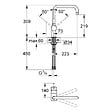 GROHE - Mitigeur évier - monocommande - bec U - Minta - 32488000 - Grohe - vignette