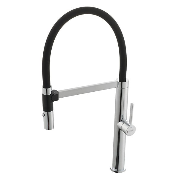 SIKO - Mitigeur de cuisine avec bras en silicone et fixation magnétique, Noir (SIKOBSD176) - large