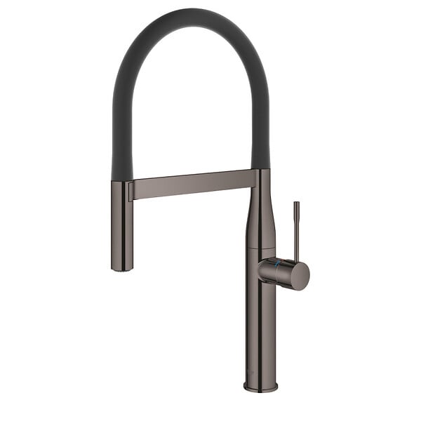 GROHE - Grohe Essence Mitigeur monocommande évier avec Limiteur de température, Hard Graphite (30294A00) - large