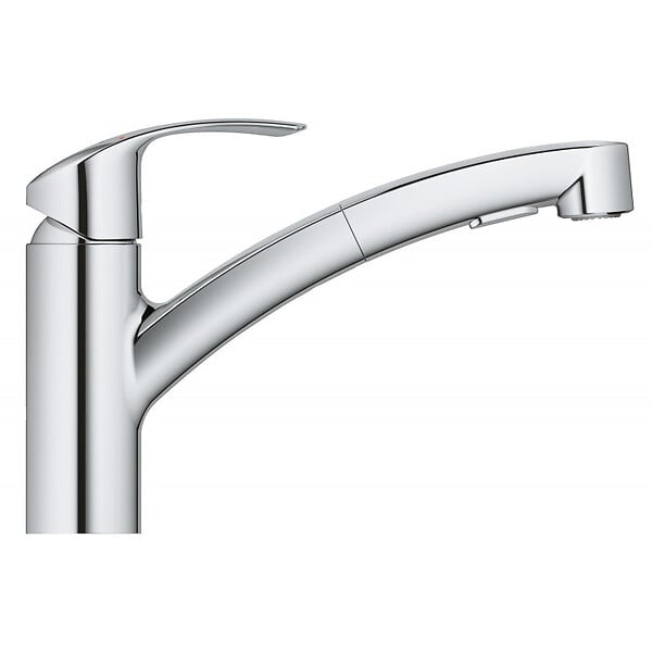 GROHE - Grohe Eurosmart Mitigeur évier avec Douchette, Chrome (30305001) - large
