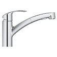 GROHE - Grohe Eurosmart Mitigeur évier avec Douchette, Chrome (30305001) - vignette