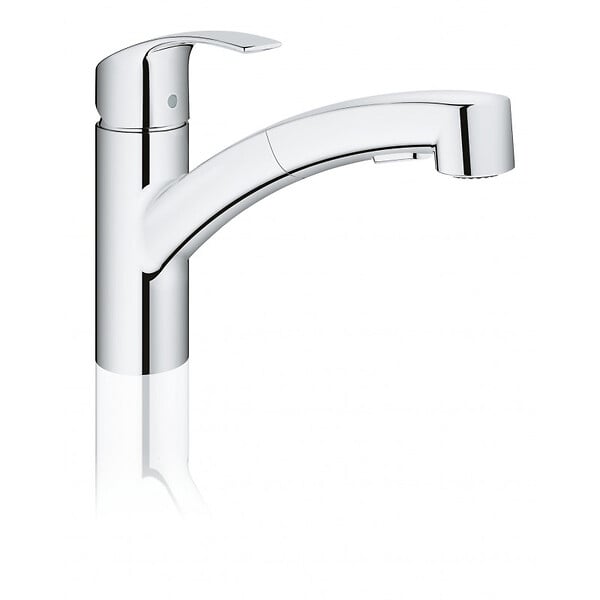 GROHE - Grohe Eurosmart Mitigeur évier avec Douchette, Chrome (30305001) - large