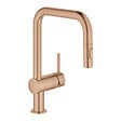 GROHE - Minta mitigeur monocommande évier avec douchette 2 jets, cuivre brossé (G32322DL2) - vignette