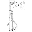 HANSGROHE - Hansgrohe Zesis M33 Mitigeur de cuisine 150 avec douchette extractible 2 jets, Noir mat (74800670) - vignette