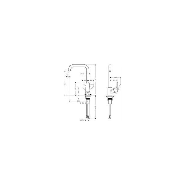 HANSGROHE - Focus. Mitigeur cuisine (31820800) - large