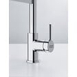 FRANKE - Franke Lina FC 6087.031 Mitigeur cuisine, 205 x 410 mm, semi-pro avec douchette extractible, Chrome/Noir (115.0626.085) - vignette