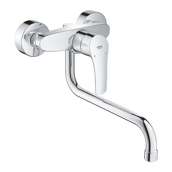 GROHE - Grohe EUROSMART Mitigeur monocommande d'évier, Chrome(32224003) - large