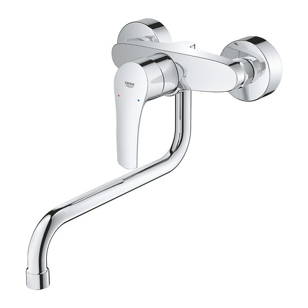 GROHE - Grohe EUROSMART Mitigeur monocommande d'évier, Chrome(32224003) - large