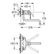 GROHE - Grohe EUROSMART Mitigeur monocommande d'évier, Chrome(32224003) - vignette