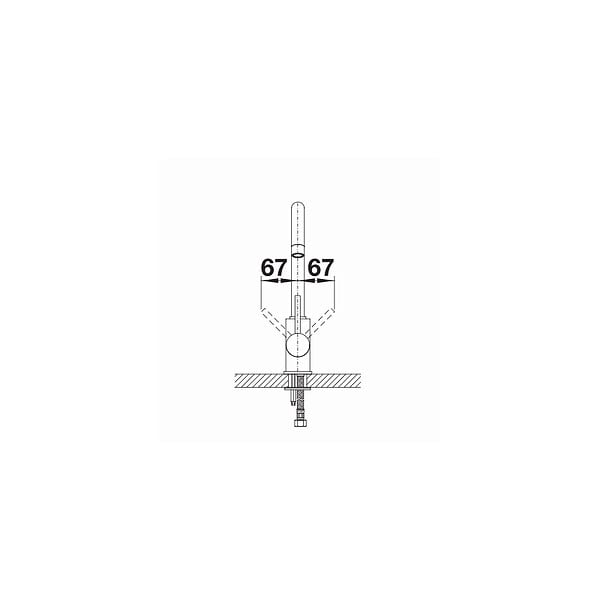 BLANCO - Blanco Mitigeur MIDA en Silgranit avec col de cygne orientable à 360°, Blanc  (519418) - large