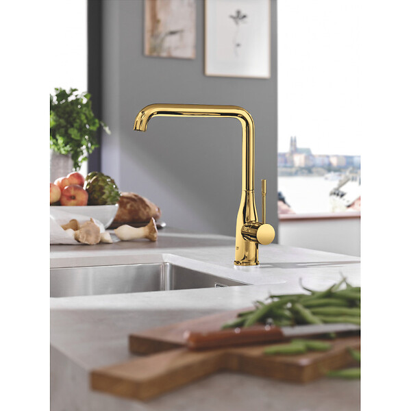 GROHE - Essence Mitigeur monocommande Evier, Cool Sunrise (30269GL0) - large