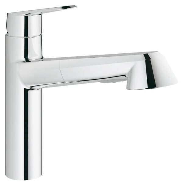 GROHE - Eurodisc Cosmopolitan Mitigeur évier avec douchette (32257002) - large