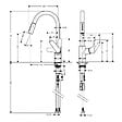 HANSGROHE - Mitigeur Évier Focus 240 Hansgrohe - Avec Douchette Extractible - 2 Jets - Chromé - vignette
