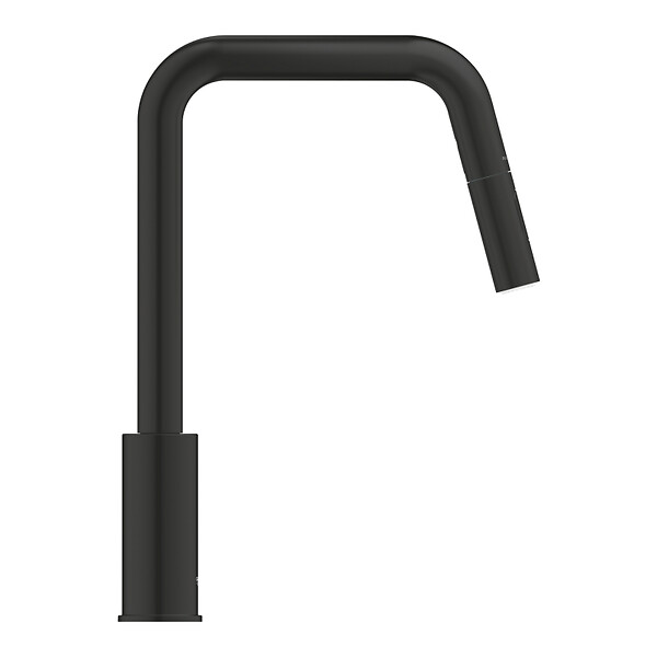 GROHE - Grohe Start mitigeur monocommande évier avec douchette 2 jets, noir mat (G306312430) - large