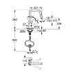 GROHE - Grohe Start mitigeur monocommande évier avec douchette 2 jets, noir mat (G306312430) - vignette