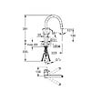 GROHE - Grohe Eurosmart Cosmopolitan Mitigeur cuisine avec douchette extractible 2 jets, col de cygne, Chrome (31481001) - vignette