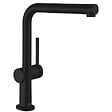 HANSGROHE - Hansgrohe Talis M54 Mitigeur de cuisine 270, avec douchette extractible 1 jet, sBox, Noir mat (72809670) - vignette