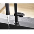HANSGROHE - Hansgrohe Talis M54 Mitigeur de cuisine 210, avec douchette extractible 2 jets, Noir mat (72800670) - vignette