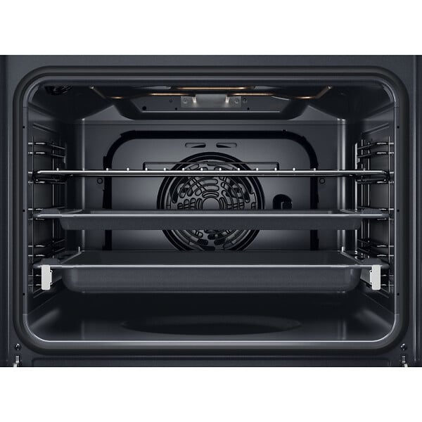 WHIRLPOOL - Whirlpool Four encastrable 71 L, classe A+, chaleur tournante pulsée, fonctions levage de pâtes et pizzas, noir (OMK58CU1SX) - large