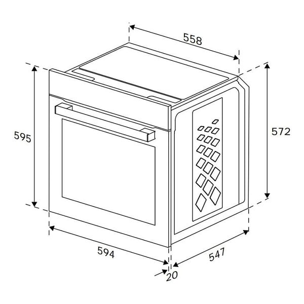 BEKO - Beko Beyond Four encastrable 72L, 8 fonctions cuisson, Aeroperfect 3D, nettoyage vapeur SteamShine, sécurité enfant - large