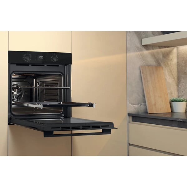 WHIRLPOOL - Whirlpool Four encastrable 71 L, 8 programmes cuisson, chaleur tournante pulsée, fonctions levage de pâtes, pizzas (OMK58CU1SB) - large