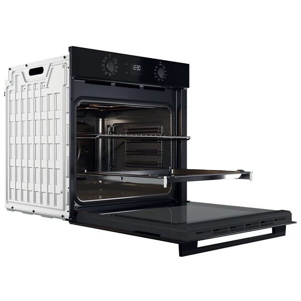 WHIRLPOOL - Whirlpool Four encastrable 71 L, 8 programmes cuisson, chaleur tournante pulsée, fonctions levage de pâtes, pizzas (OMK58CU1SB) - large
