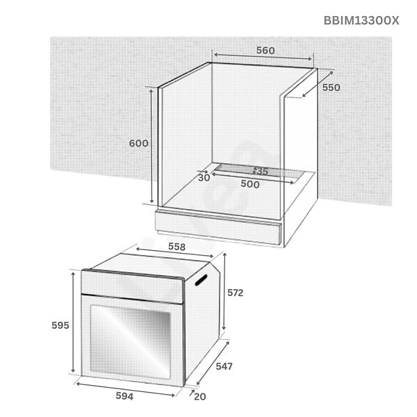 BEKO - Beko Beyond Four encastrable 72L, 8 fonctions cuisson, Aeroperfect 3D, nettoyage vapeur SteamShine, sécurité enfant (BBIM12300X) - large