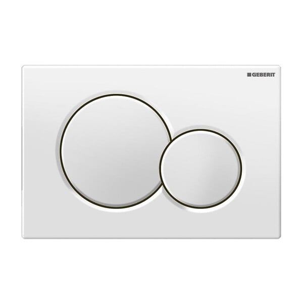 GEBERIT - Geberit Plaque de déclenchement double touche SIGMA 01 blanche  (115.770.11.5) - large