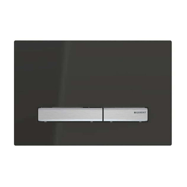 GEBERIT - Geberit Plaque de déclenchement Sigma 50, noir boutons chrome (115.788.DW.2) - large