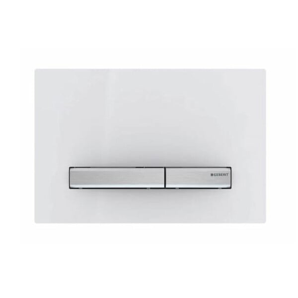 GEBERIT - Geberit Plaque de déclenchement Sigma 50, blanc alpin boutons chrome (115.788.11.2) - large