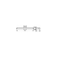 HANSGROHE - Hansgrohe Logis Universal Support de rouleau double, Chrome (41717000) - vignette