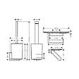 HANSGROHE - Hansgrohe WallStoris Ensemble d'accessoires pour les toilettes, Noir mat (27969670) - vignette