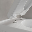 VILLEROY & BOCH - Cuvette à fond creux sans bride O.novo Villeroy & Boch, 360 mm x 560 mm + Abattant softclose, blanc (5660HR01) - vignette