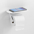 HANSGROHE - WallStoris Porte-papier WC avec tablette , Blanc mat (27928700) - vignette