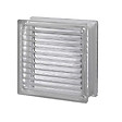 GLASSBLOCKS - Luxfera brique de verre 19x19x8 cm, gris transparent brillant (1908DP) - vignette