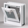 GLASSBLOCKS - fenêtre de ventilation pour briques de verre 19x19 cm, blanc (GBMR1919) - vignette