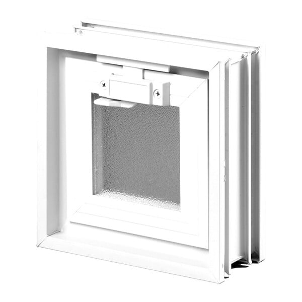 GLASSBLOCKS - Glassblocks fenêtre de ventilation pour briques de verre 19x19 cm, blanc (GBMR1919) - large