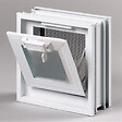 GLASSBLOCKS - Glassblocks fenêtre de ventilation pour briques de verre 19x19 cm, blanc (GBMR1919) - vignette