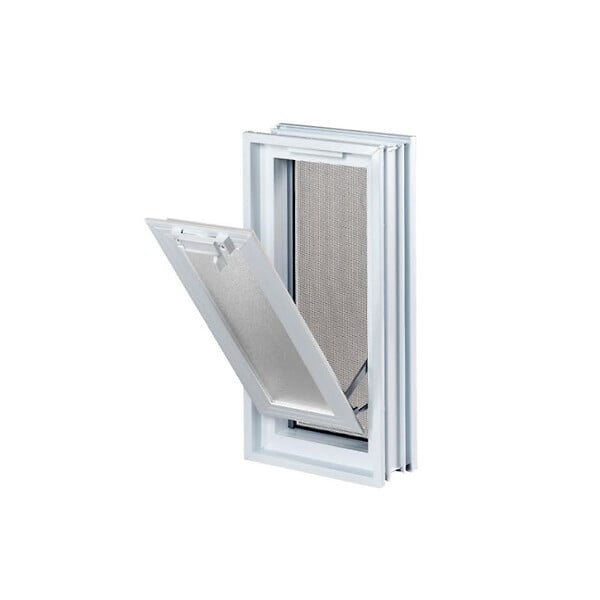 GLASSBLOCKS - Glassblocks fenêtre de ventilation pour briques de verre 19x38cm, blanc (GBMR1938) - large