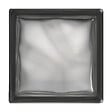 GLASSBLOCKS - Luxfera brique de verre 19x19x8 cm, Gris transparent brillant (1908WGREY) - vignette