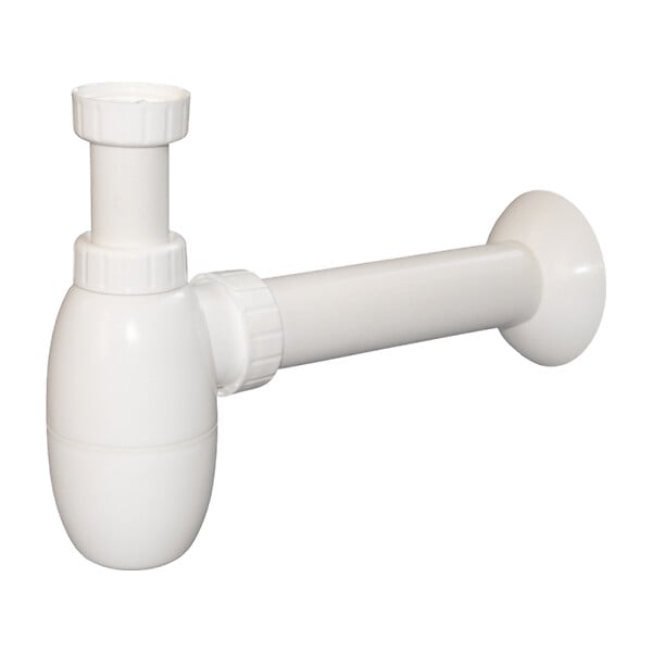 SIKO - Siko Multi siphon de lavabo 5/4″ DN40, pour mitigeur monocommande avec système de vidage, blanc (E560) - large
